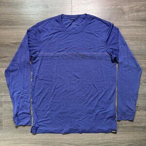 Patagonia Men's Capilene Cool Merino Blend Graphic Shirt - Purple